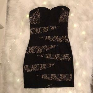 Sweetheart neckline body con dress